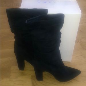 Black Slouchy Booties